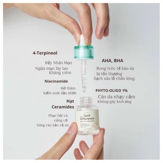1590- Tinh Chất chấm Mụn, Mờ Thâm AXIS-Y Spot The Difference Blemish Treatment 15ml ( #axisy)