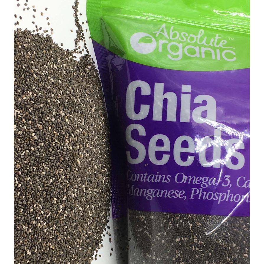 Hạt Chia Đen Absolute Organic Chia Seed 1kg - Mẫu Mới