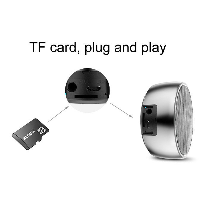 Loa Bluetooth Cầm Tay BS02 - Kèm Móc - Vỏ Nhôm [BS02 Màu Ngẫu Nhiên]