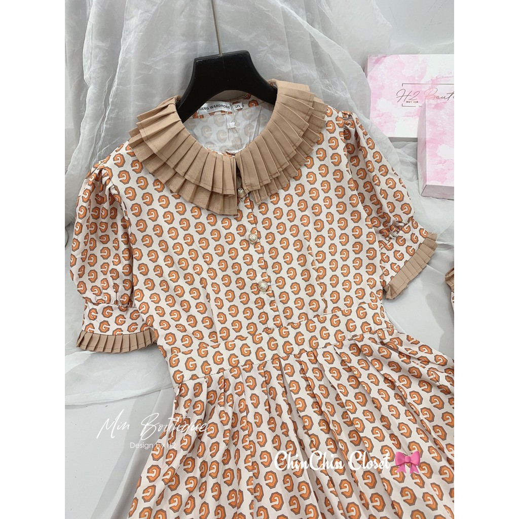 Váy Đầm Nữ [ FREESHIP ] Dáng BaBydoll Cổ Bèo Hoa Nhí | BigBuy360 - bigbuy360.vn