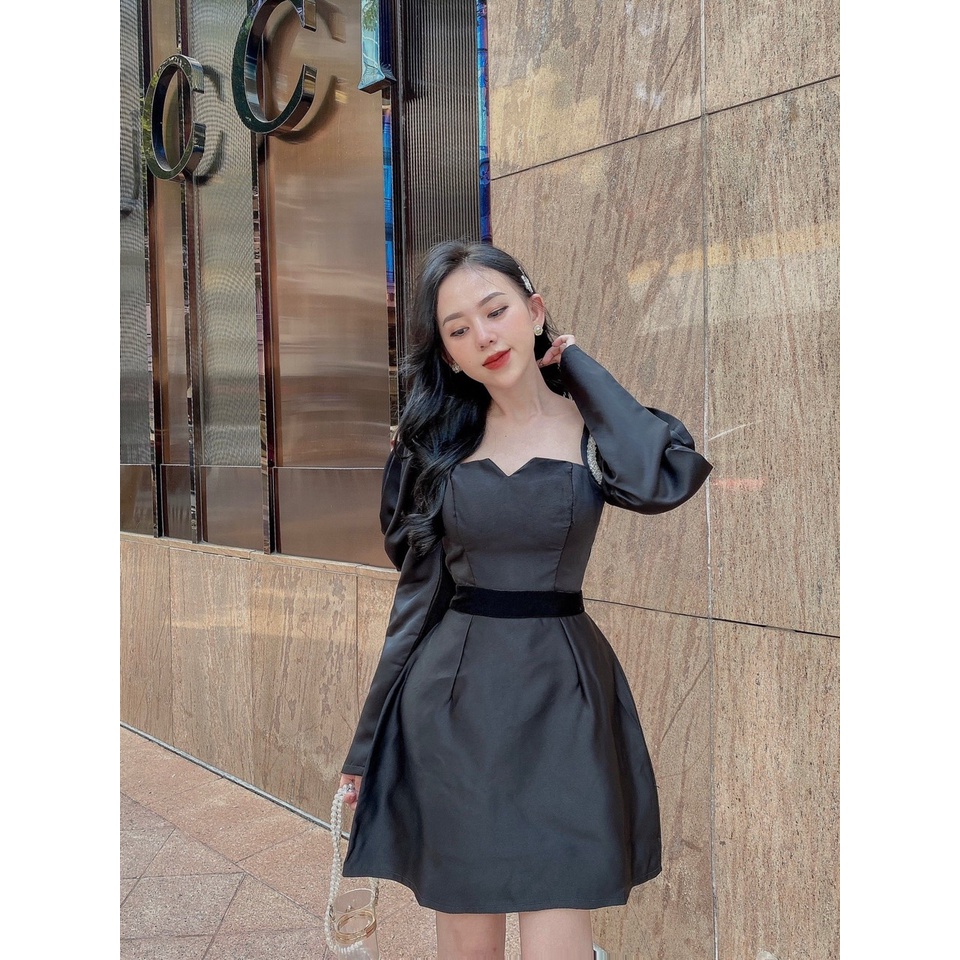 Đầm dự tiệc tapta Phồng Nhũ ảnh shop chụp