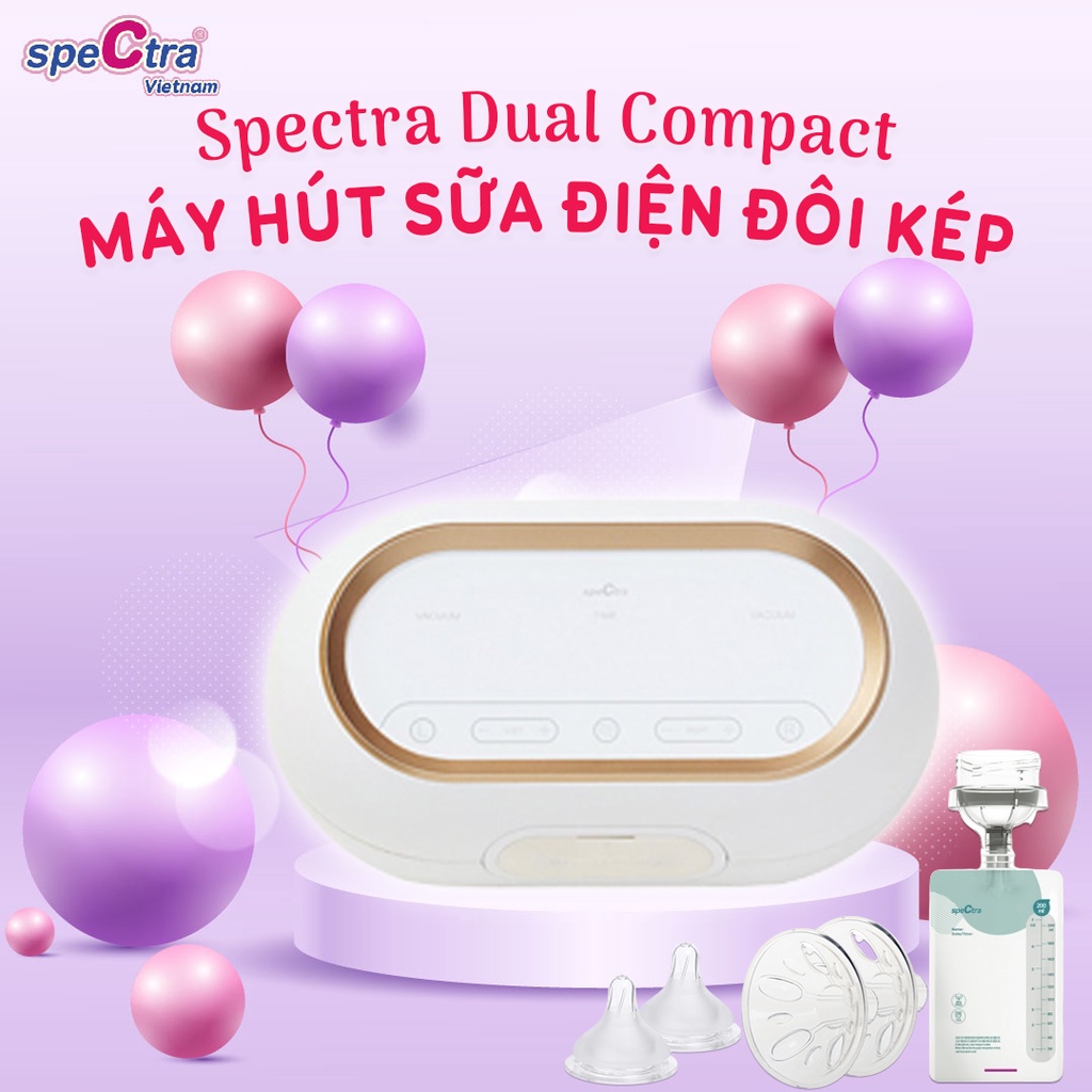 Máy Hút Sữa Đôi/Kép Spectra Dual Compact (Bảo Hành 2 Năm)