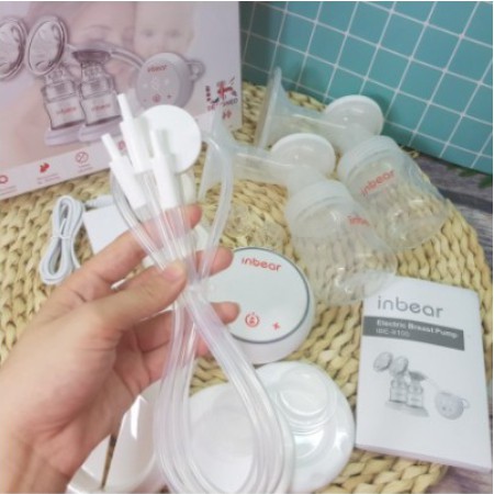 linhan -  💖💖Máy Hút Sữa Điện Đôi Cao Cấp INBEAR EXTRA Có Pin Sạc Tiện Lợi💥Hút Êm, Không Đau ,Tiếng Ồn Nhỏ - Bảo Hành 