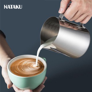 350-600ml Ca đánh sữa Cốc ca đánh sữa inox (100% inox 304) cà phê Espresso Milk Frother