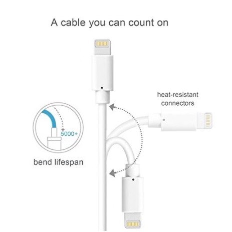 Dây cáp Apple USB chính hãng 1M/2M cho iphone 5 6 7 8 Plus iPhone X XR XS MAX 11 pro max 12 mini 12pro max