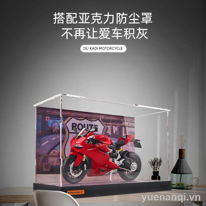 1:12 Ducati Yamaha Kawasaki h2r mô tô đồ chơi trẻ em mô hình mô phỏng trang trí đầu máy xe lửa hợp kim