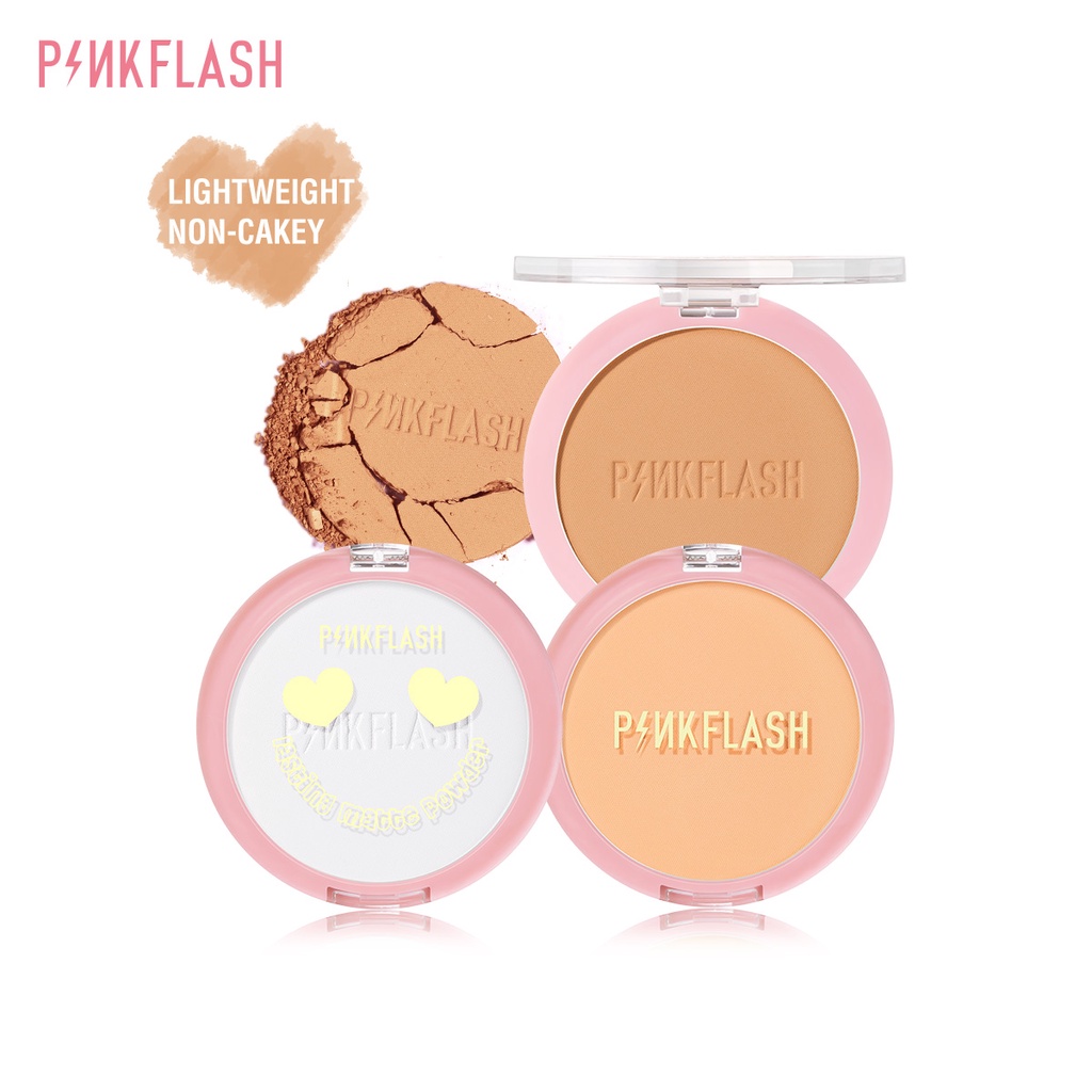 Phấn Phủ PINKFLASH Dạng Nén Kiềm Dầu Lâu Trôi Hiệu Quả Lên Tới 8 Giờ 40g