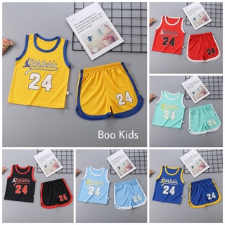 Quần Áo Trẻ Em, Bộ Ba Lỗ Thể Thao Cho Bé Trai Vải Mềm, Mịn Và Thoáng Mát Hàng QCCC Boo Kids
