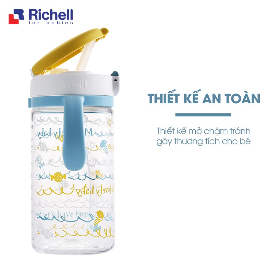 Cốc ống hút Richell-Nhật Bản-320ml