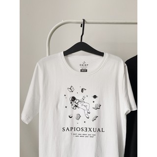 Áo thun in trắng đen cotton 🍄 Sapiosexual 🍄