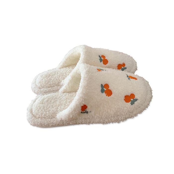 Dép bông đi trong nhà đế dày chống trượt dễ thương cho gia đình