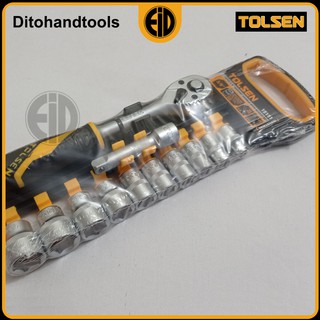 Bộ đầu tuýp tự động 3/8" 12 món tolsen 15151