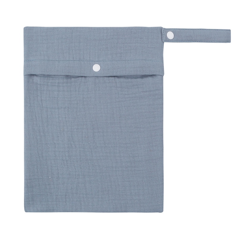Túi Đựng Tã Lót Em Bé Bằng Cotton Mềm Màu Trơn Đa Năng Có Thể Tái Sử Dụng