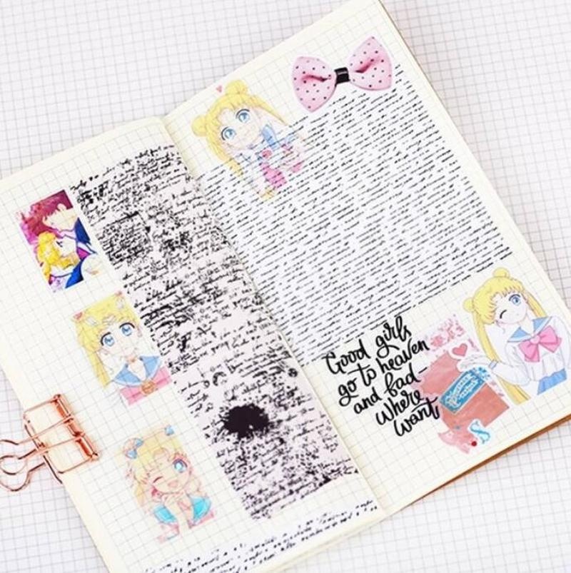 Set 33 miếng dán trang trí hình thủy thủ mặt trăng S2