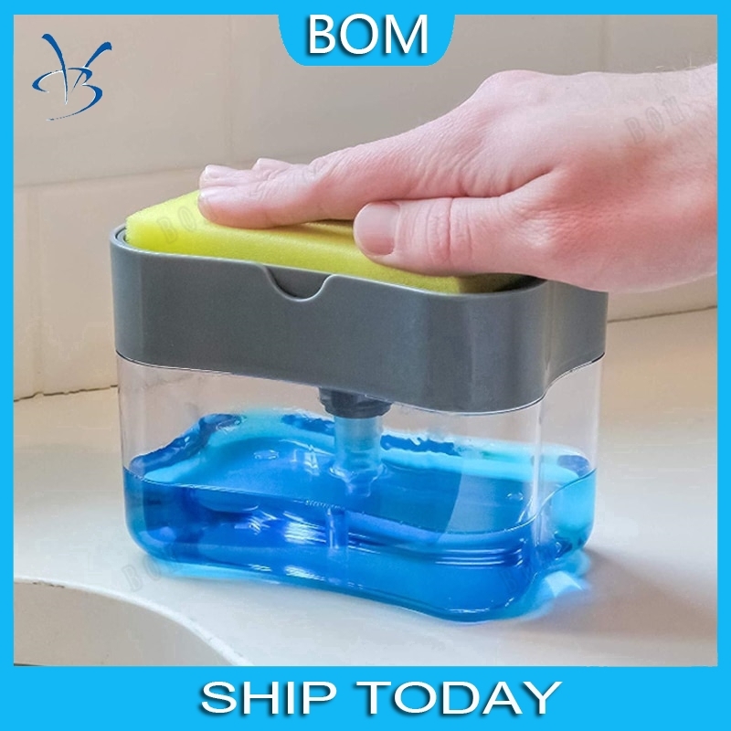 Bình Đựng Xà Phòng Nhấn Tay Tiện Lợi  nước rửa chén trong suốt nhấn để tạo bọt tiện lợi