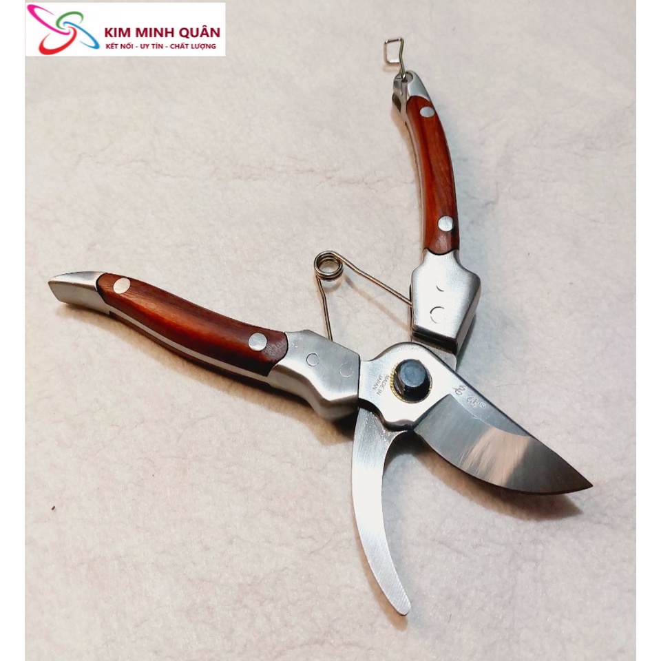 Kéo cắt cành 210mm MADE IN JAPAN cán ốp gỗ cao cấp