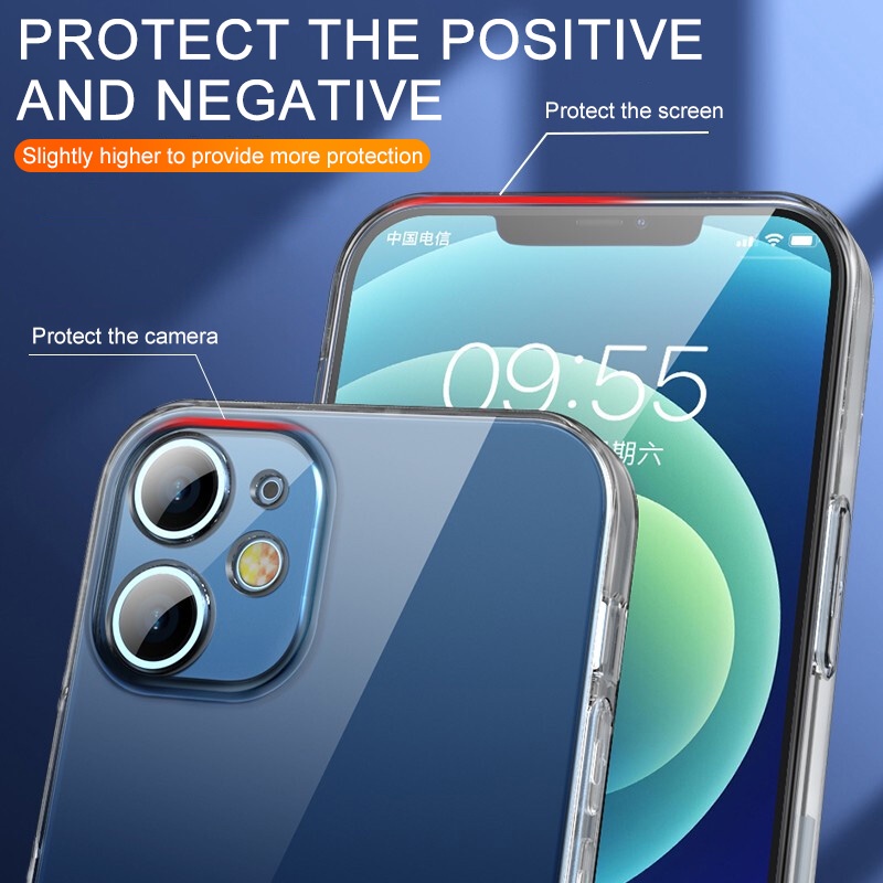 Ốp điện thoại Silicone Mềm Trong Suốt Cho iPhone 13
