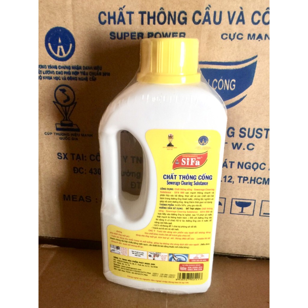 Thông Tắc Cống, Thông Tắc Ống Thoát Nước, Chống Hôi Siêu Mạnh 5 phút Sifa 700g/1400g