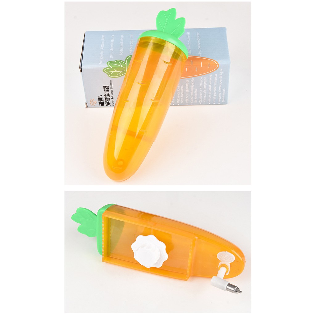 bình nước Carrot 500ml dành cho thỏ, bọ, sóc,hamster