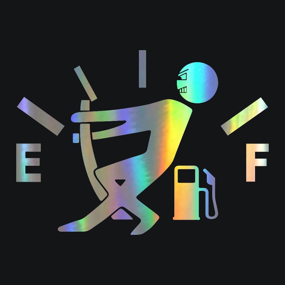 Laser Tem Decal Dán Trang Trí Nắp Bình Xăng Ô Tô Xe Hơi Màu