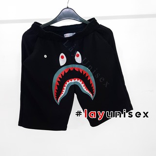 Quần short thun bape shark unisex