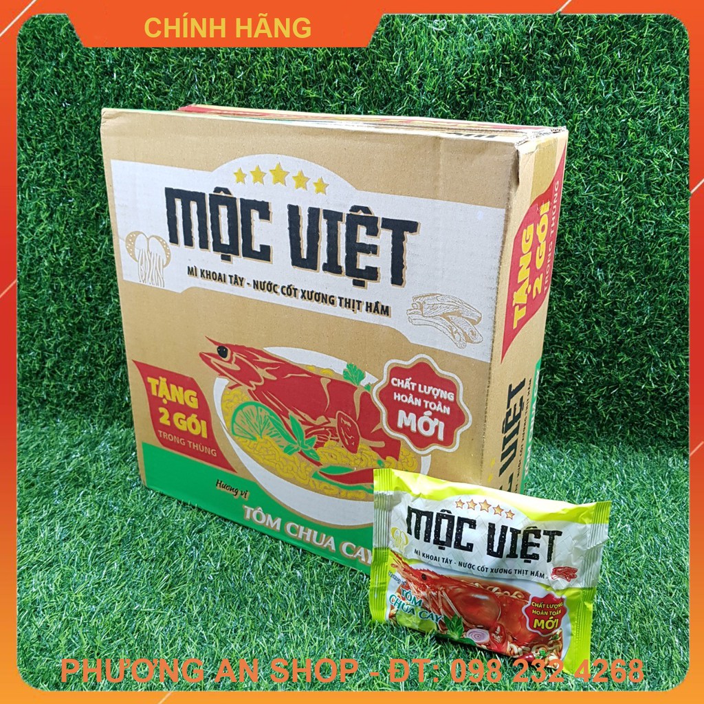 SIÊU KHUYẾN MẠI Mì tôm Mộc Việt - thùng 30gói x 75g