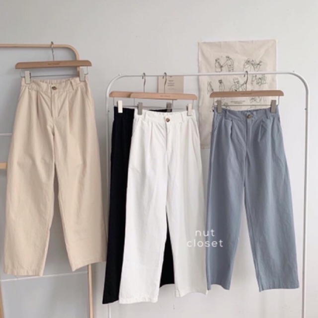 Quần đũi Hàn ống rộng , quần Culottes lửng và dài