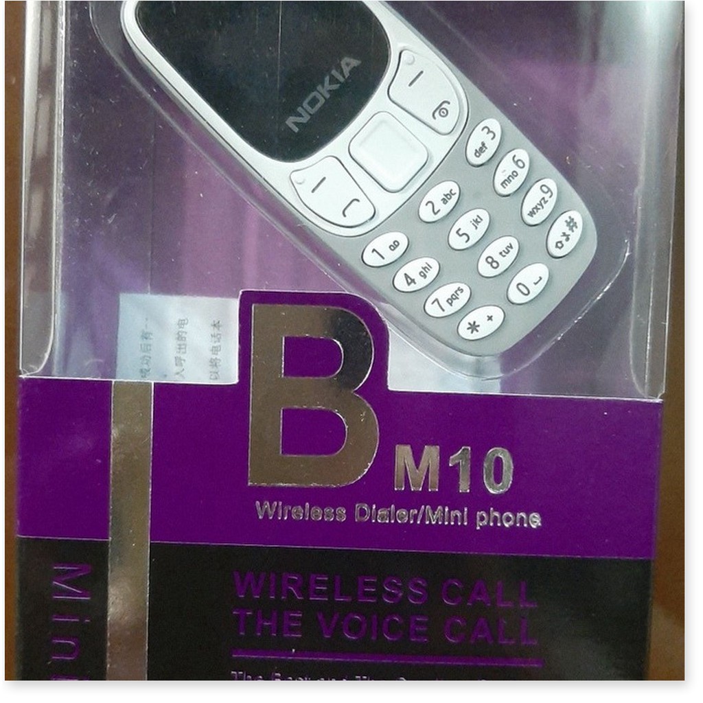 Điện thoại blutooth mini 🦋FreeShip🦋 Điện thoại di động mini 2 sim BM10 siêu nhỏ kết nối không dây - ADK