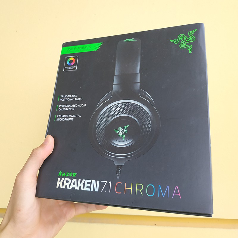 [Mã 44ELSALE2 giảm 7% đơn 300K] CHÍNH HÃNG RAZER - Tai nghe Razer Kraken 7.1 Chroma