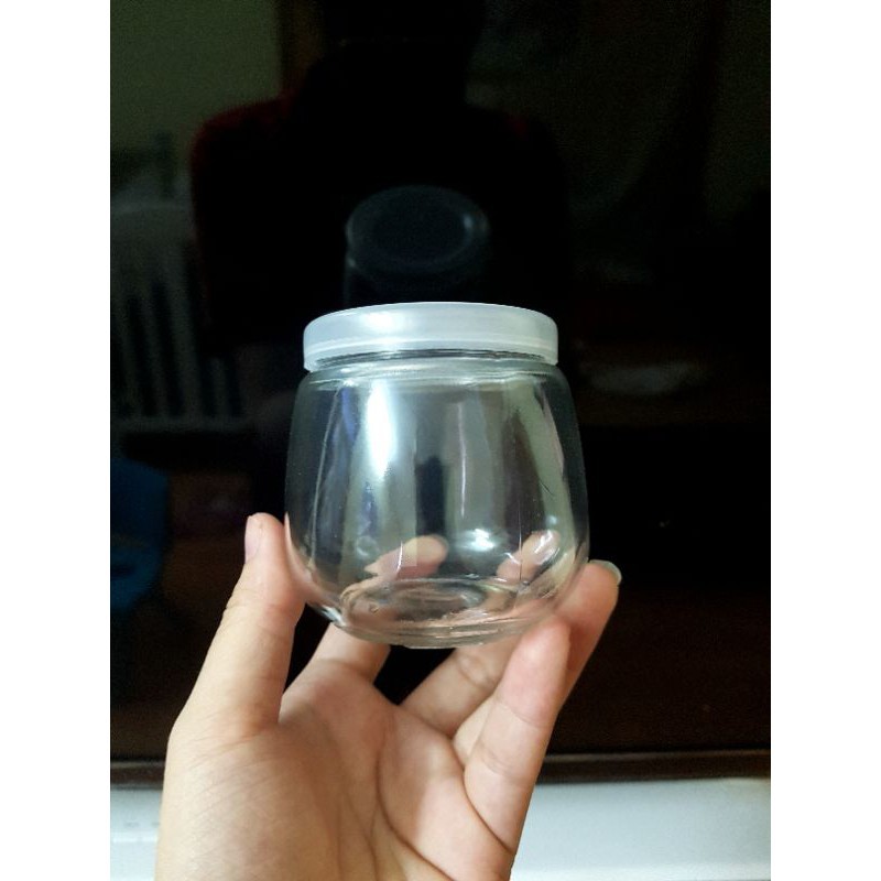 Hũ sữa chua thủy tinh 200ml có nắp đậy rất sạch sẽ và dày đẹp | BigBuy360 - bigbuy360.vn
