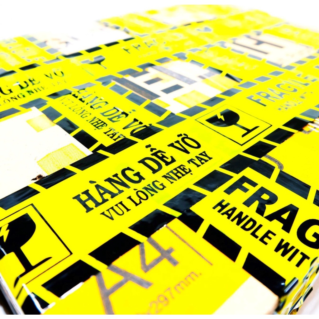 Băng keo hàng dễ vỡ loại 100 yard, nặng 200g ( 1 cây 1kg2 ), siêu dính, nhiều keo