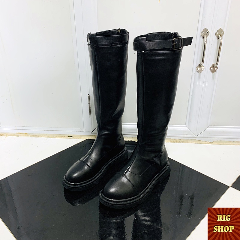 BOOT THỜI TRANG CAO CẤP KHÓA SAU KÈM ĐAI THẮT SANG CHẢNH
