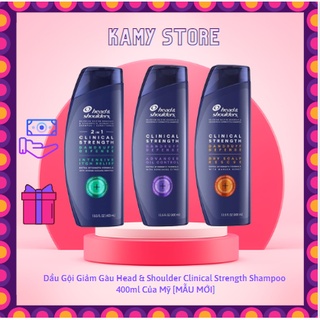 [ĐỦ MÀU] HEAD MỸ GIẢM GÀU, NẤM, DẦU GỘI HEAD & SHOULDERS MỸ CLINICAL STRENGTH 400ML