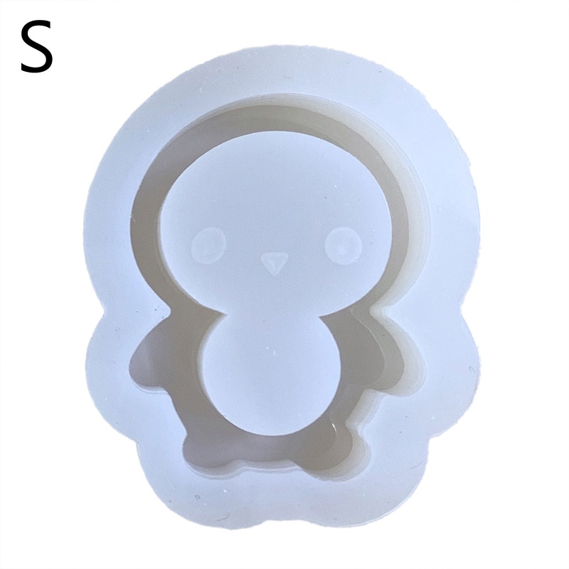 Khuôn Silicone Làm Móc Khóa Hình Chim Cánh Cụt DIY