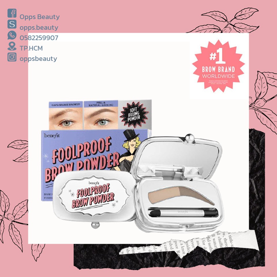 [BENEFIT] Bột kẻ lông mày BENEFIT Foolproof Brow Powder