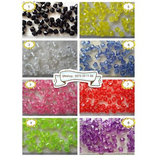 hạt cườm nhựa giả pha lê 4mm