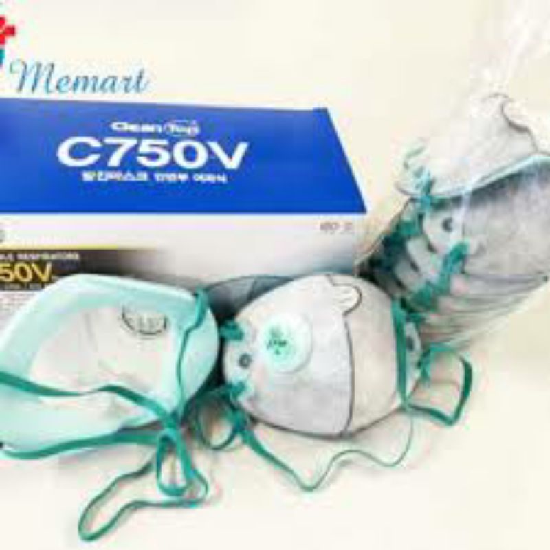 1 Khẩu trang C750 Hàn Quốc phòng covid, chống độc hại bụi mịn