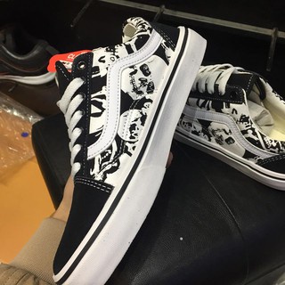 Giày 𝐕𝐀𝐍𝐒 old skool skulls ,Gìay van đầu lâu nam nữ full size 36->43 full box bill