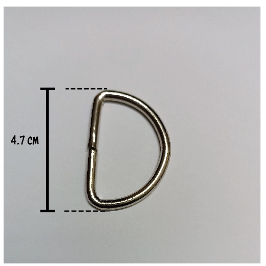 Khoen D inox, Phụ Kiện Thời Trang, Vật Tư May Mặc size 3ly, 4,1 Cm