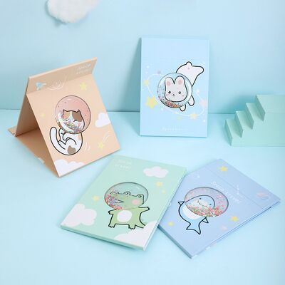 Gương gập để bàn 21x15cm: Gấu Thỏ Ú - Hello Monster - Muông Thú Wonderful - Hình nổi ngộ nghĩnh - Nhóc Phi Hành Gia...