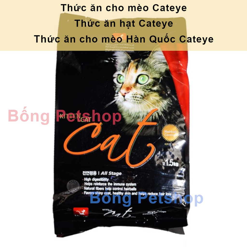 [Gói 1kg] Thức ăn cho mèo Cateye - Hạt thức ăn cho mèo Cateye Hàn Quốc