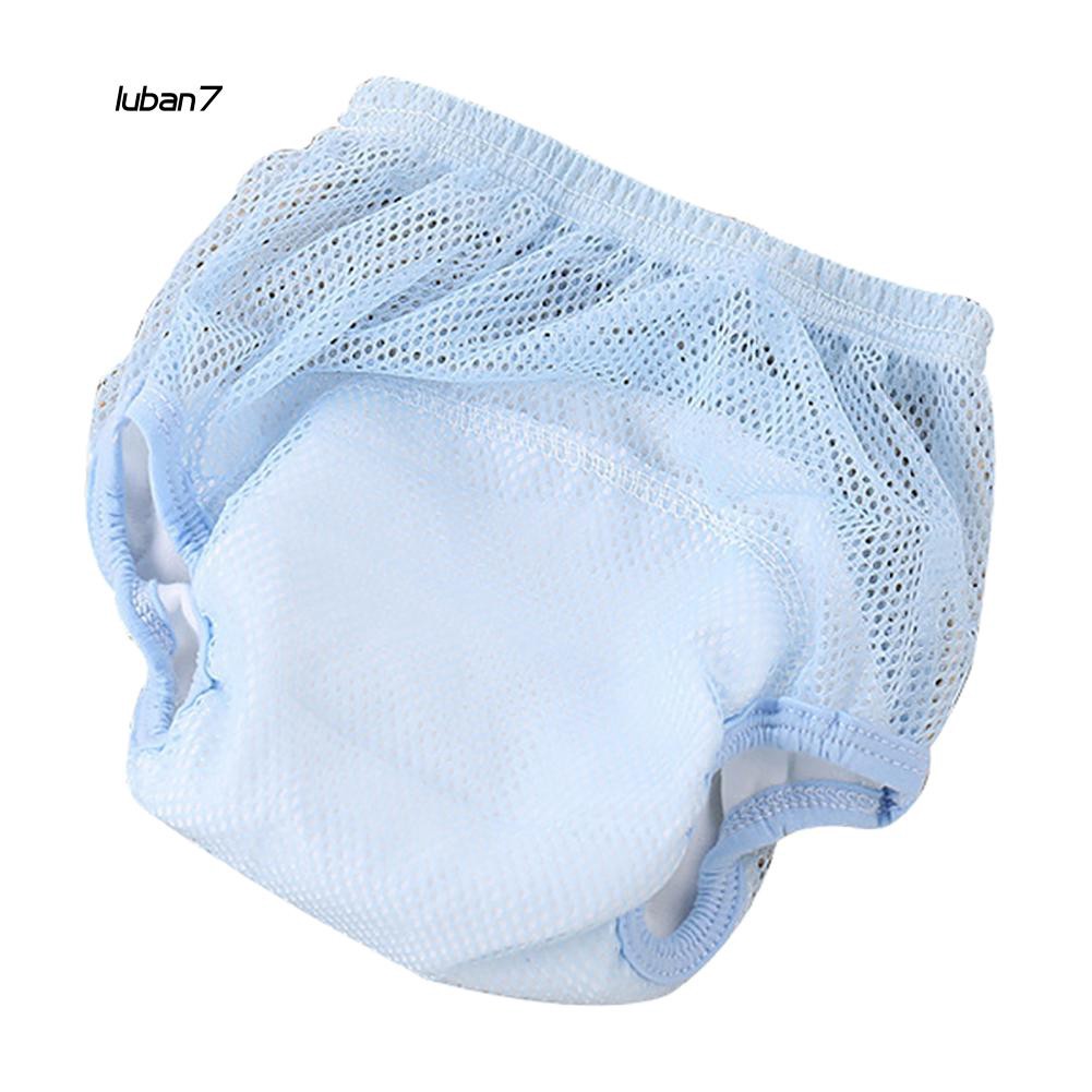 Set 7 Quần Tã Cotton Phối Lưới Thoáng Khí Thời Trang Mùa Hè Cho Bé