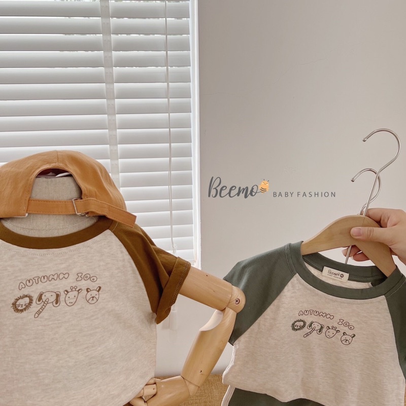 Bộ short cotton phối tay bé trai bé gái-MS70