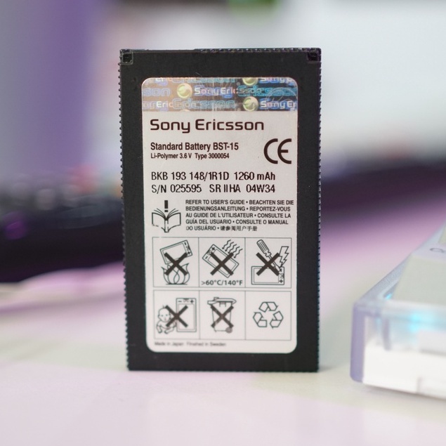 Pin Sony Ericsson BST-15, BST-33, BST-38, BST-39