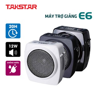 Máy Trợ Giảng Takstar E6 Có Dây Công Suất Lớn 12W, Sạc Nhanh Pin Lâu, Đa Phương Tiện, Chính Hãng Cao Cấp Bảo Hành 1 Năm