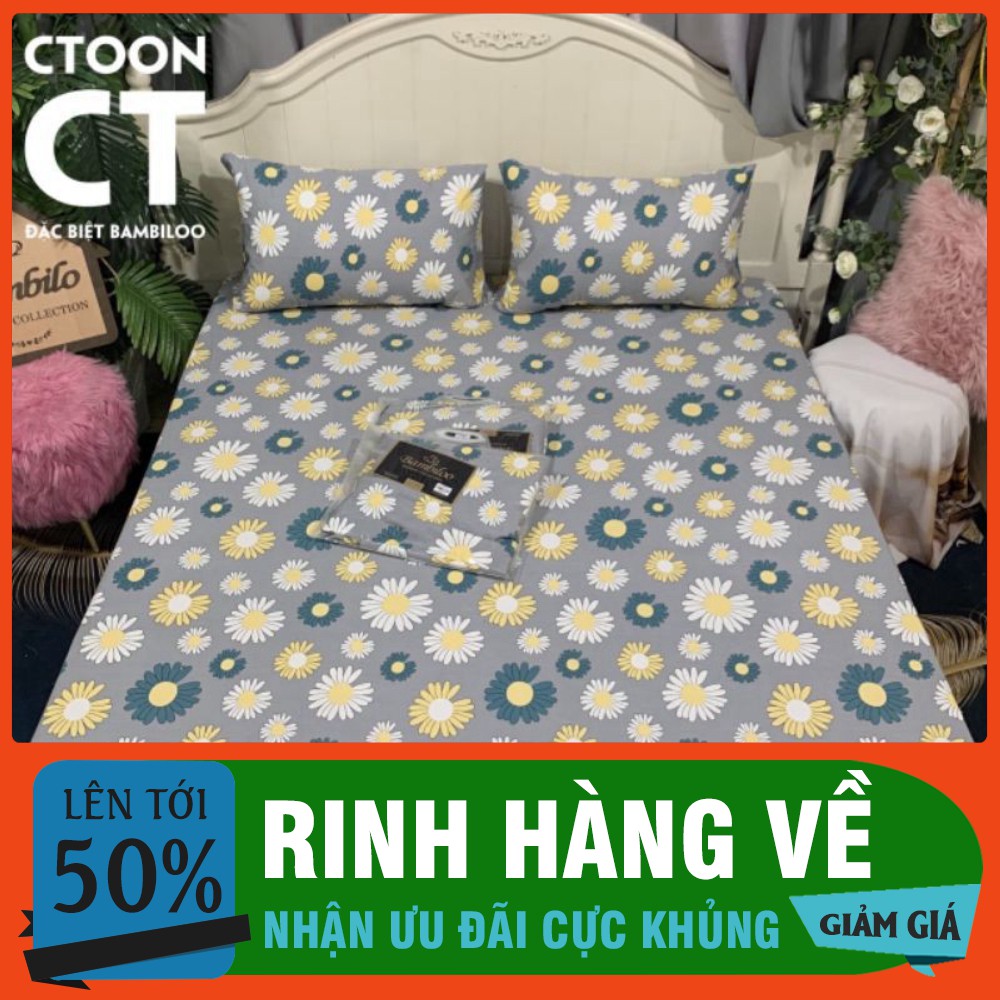 Ga chống thấm cotton cao cấp chính hãng Bambiloo( Nằm trực tiếp không lo nóng bí)