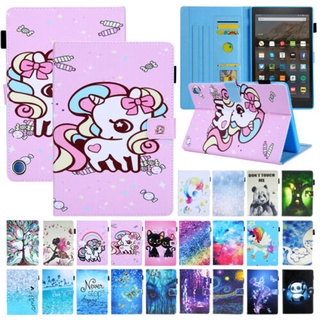 Bao da máy tính bảng nắp lật thông minh cho amazon kindle fire hd8 10th gen 2020 hd 10 / hd10 plus 2021