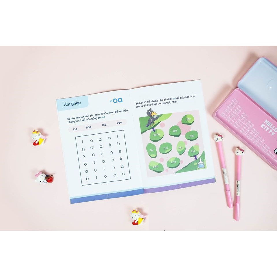 Sách - Vở nhận biết và tập viết ABC qua các trò chơi trí tuệ - Combo 5 cuốn cho bé từ 4 đến 6 tuổi