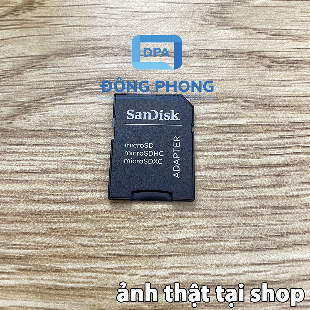 Adapter Thẻ Nhớ Sandisk Chuyển Đổi Thẻ Nhớ Micro SD Sang Thẻ Nhớ SD Chính Hãng