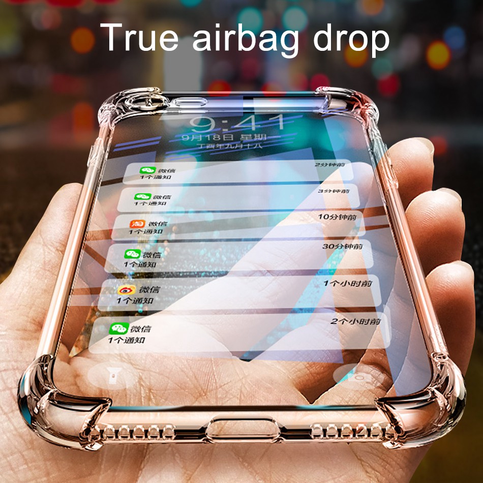Ốp Lưng Trong Suốt Chống Bể Cạnh Cho Iphone Xs Max X 6s Xr 7 8 6 Plus 5 5s Se 11 11pro 11promax 12 12 Pro